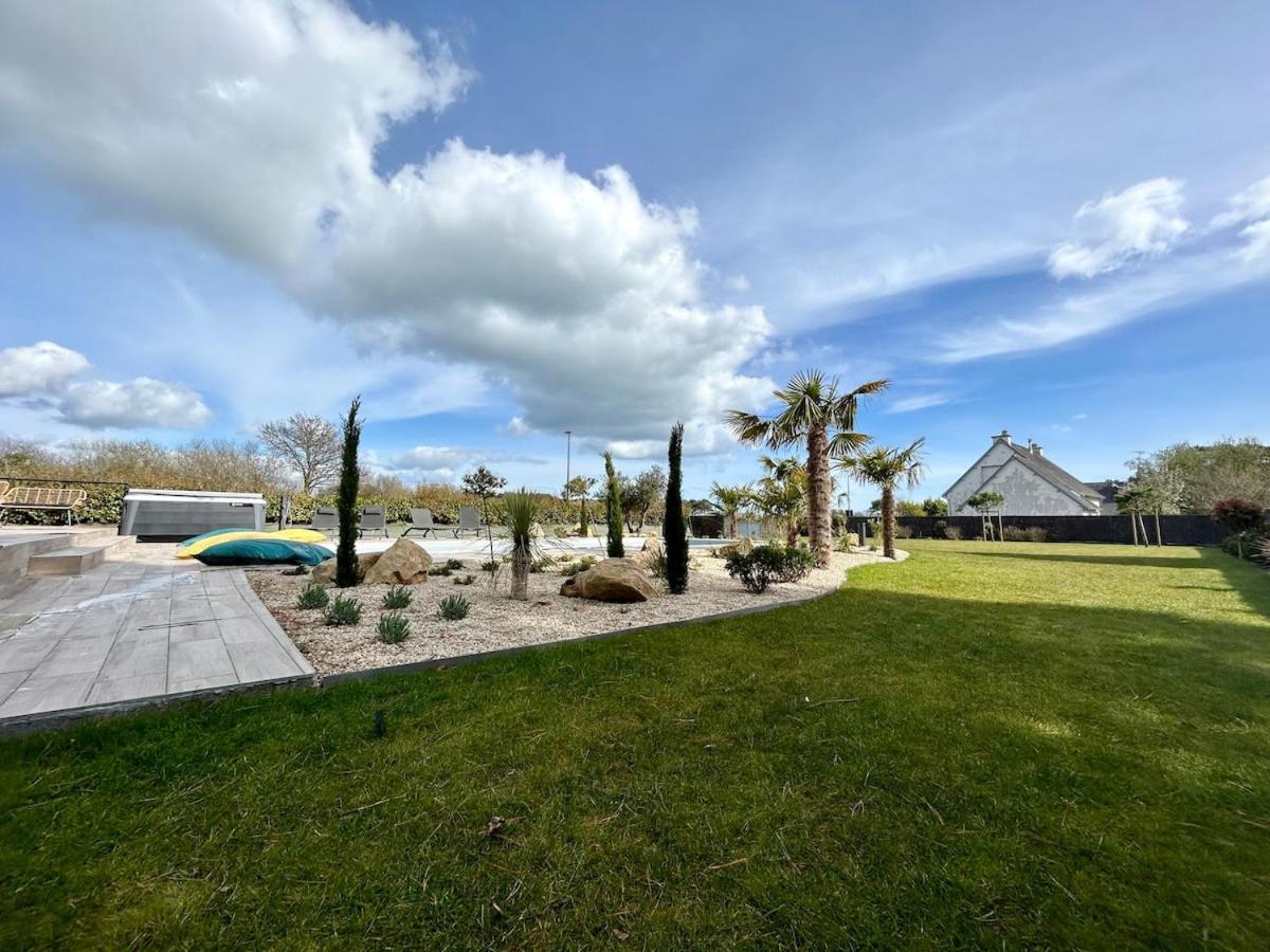 Superbe Villa Tout Confort Avec Piscine Chauffee Er Couverte Et Spa A 2 Pas De La Plage Фуэнан Экстерьер фото